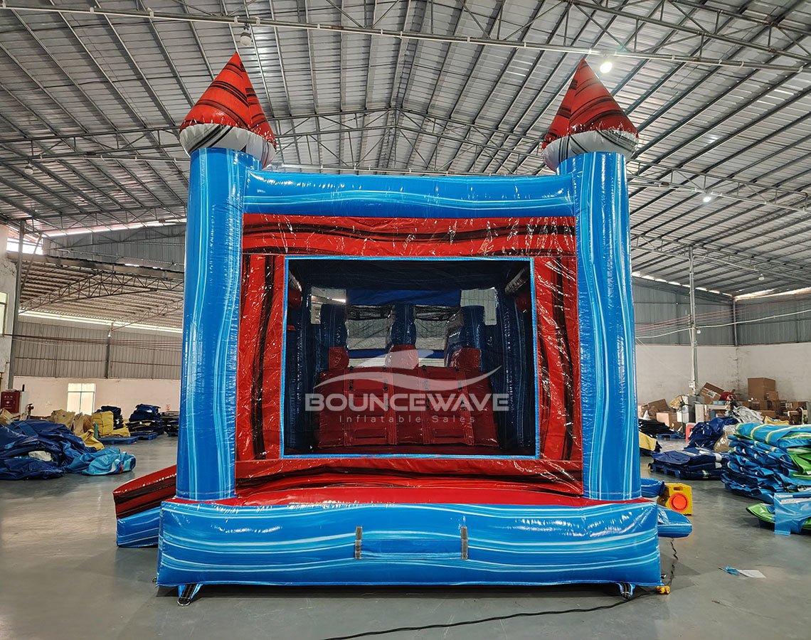 Baja Splash & Save Bounce House with Dual Lane Slide (Wet/Dry) - BounceWave Inflatable Sales