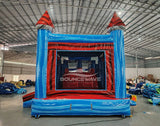 Baja Splash & Save Bounce House with Dual Lane Slide (Wet/Dry) - BounceWave Inflatable Sales