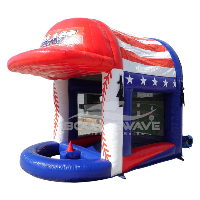 Bat Blast Commercial Interactive Inflatable Baseball Game - BounceWave Inflatable Sales