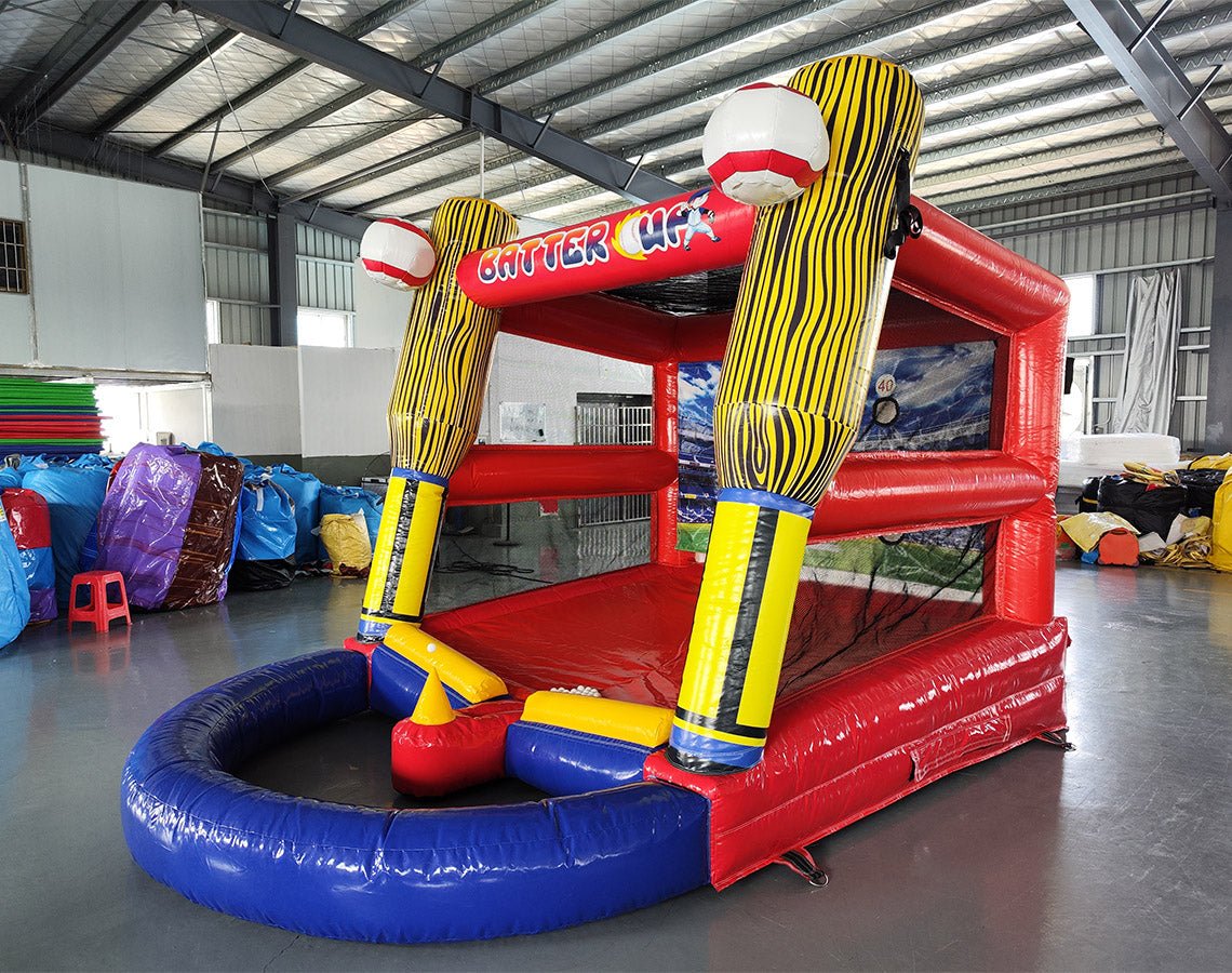 Interactive Pvc Inflatable Batter Up Commercial Interactive Inflatable Game