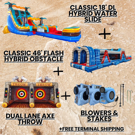 Big Wave Bundle Inflatable Package - BounceWave Inflatable Sales