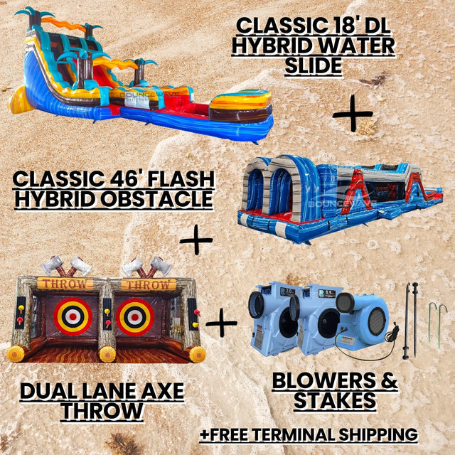 Big Wave Bundle Inflatable Package - BounceWave Inflatable Sales