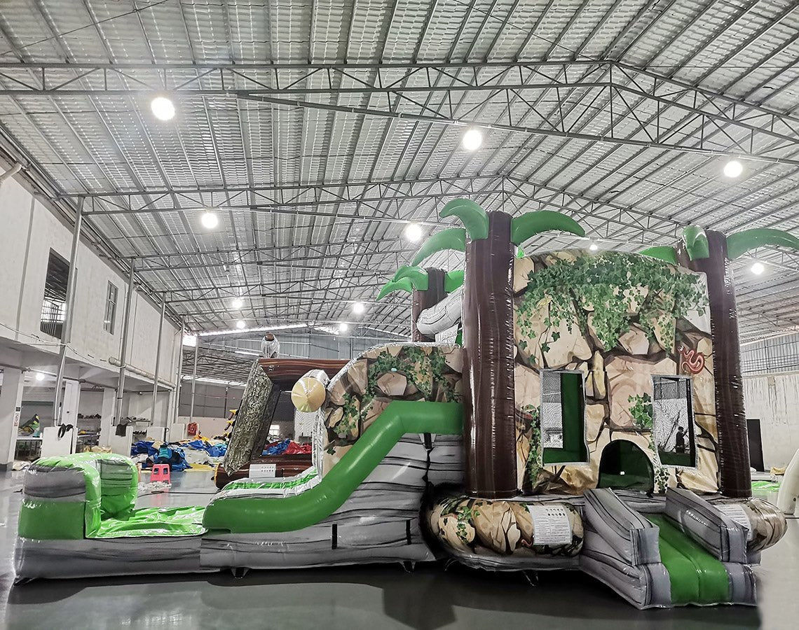 Cave Raider Econo Bounce House with Slide (Wet/Dry)