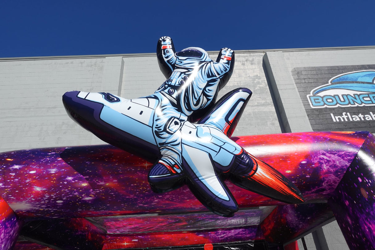 Cosmic Double Axe Throw Commercial Interactive Inflatable Game - BounceWave Inflatable Sales