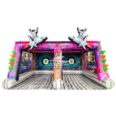 Cosmic Double Axe Throw Commercial Interactive Inflatable Game - BounceWave Inflatable Sales