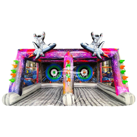 Cosmic Double Axe Throw Commercial Interactive Inflatable Game - BounceWave Inflatable Sales