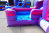 Cotton Candy Econo Duo Bounce & Slide Combo (Wet/Dry) - BounceWave Inflatable Sales