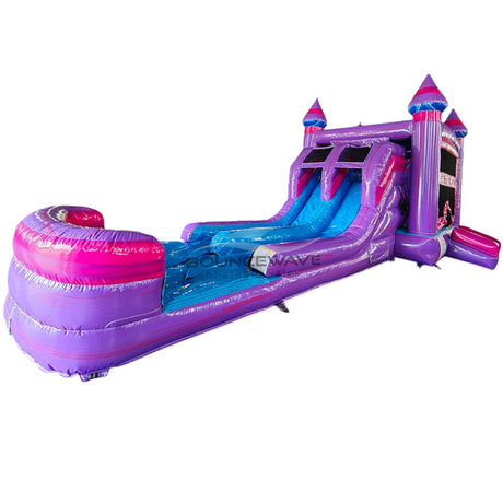 Cotton Candy Splash & Save Bounce House with Dual Lane Slide (Wet/Dry) - BounceWave Inflatable Sales