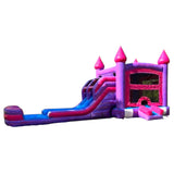 Cotton Candy Splash & Save Bounce House with Dual Lane Slide (Wet/Dry)