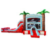 Crimson Bay Dual Lane Commercial Inflatable Combo (Wet/Dry) - BounceWave Inflatable Sales