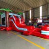 Crimson Bay Dual Lane Commercial Inflatable Combo (Wet/Dry) - BounceWave Inflatable Sales