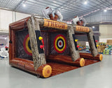 Double Axe Throw Commercial Interactive Inflatable Game - BounceWave Inflatable Sales