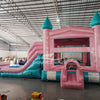 Dream Glitter Castle Dual Lane Bounce House with Slide (Wet/Dry) - BounceWave Inflatable Sales