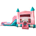 Dream Glitter Castle Dual Lane Bounce House with Slide (Wet/Dry)