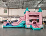Dream Glitter Econo Bounce House with Slide (Wet/Dry) - BounceWave Inflatable Sales