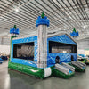 Euro Green Gush Castle XL Commercial Grade Bounce House - BounceWave Inflatable Sales