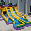 Euro Marble Double Dash Splash Inflatable Obstacle Course - BounceWave Inflatable Sales
