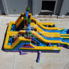 Euro Marble Double Dash Splash Inflatable Obstacle Course - BounceWave Inflatable Sales