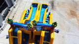 Euro Marble Double Dash Splash Inflatable Obstacle Course - BounceWave Inflatable Sales