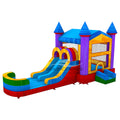 Euro Marble PowerPlay Dual Lane Bounce House with Slide Combo