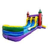 Euro Marble Splash & Save Bounce House with Dual Lane Slide (Wet/Dry) - BounceWave Inflatable Sales