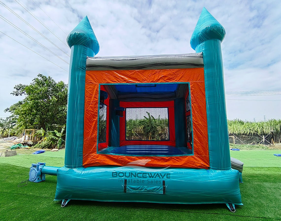 Fiji Falls Castle Commercial Bounce House - BounceWave Inflatable Sales