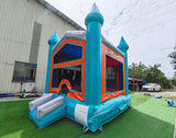 Fiji Falls Castle Commercial Bounce House - BounceWave Inflatable Sales