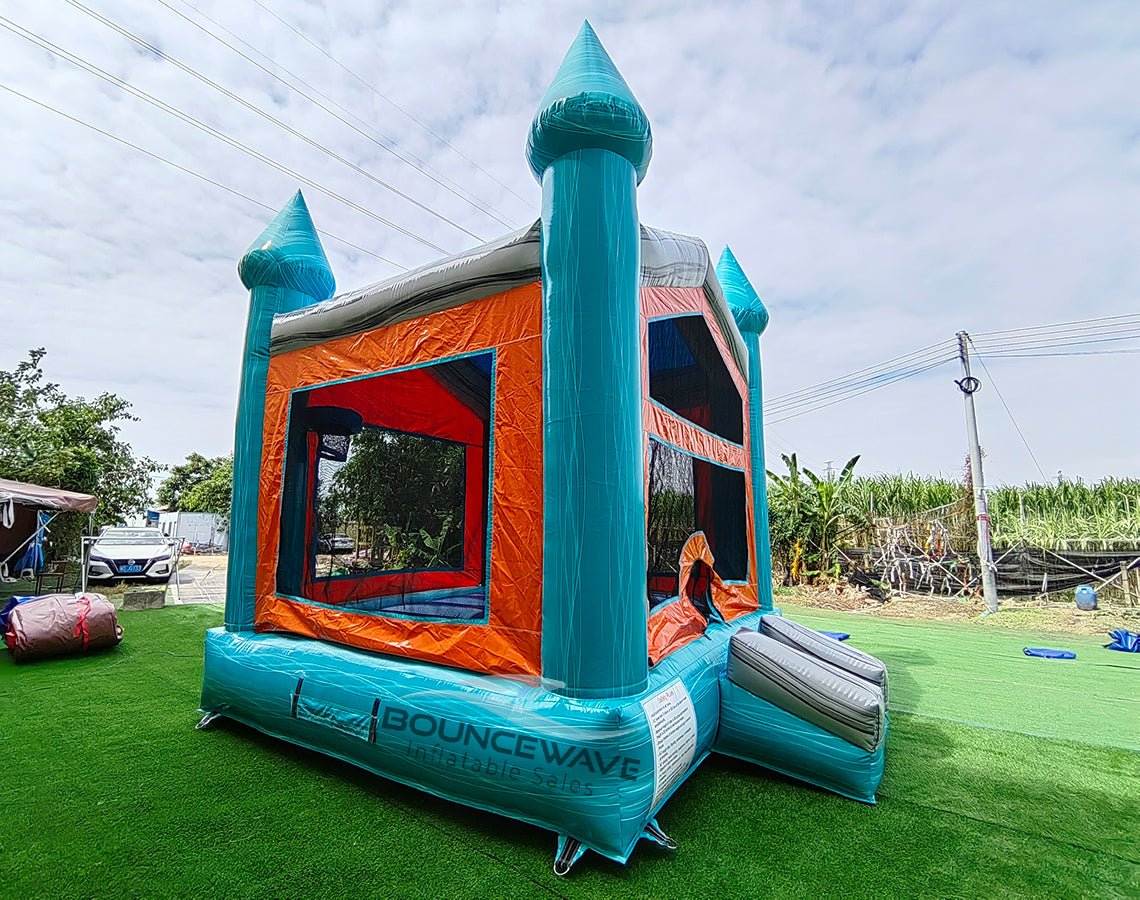 Fiji Falls Castle Commercial Bounce House - BounceWave Inflatable Sales