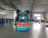Fiji Falls Commercial Bounce House Combo with Slide (Wet/Dry) - BounceWave Inflatable Sales