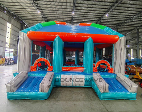 Fiji Falls Mega Dome Bounce House - BounceWave Inflatable Sales