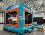 Fiji Falls Mega Dome Dual Lane Bounce House with Slide (Wet/Dry) - BounceWave Inflatable Sales