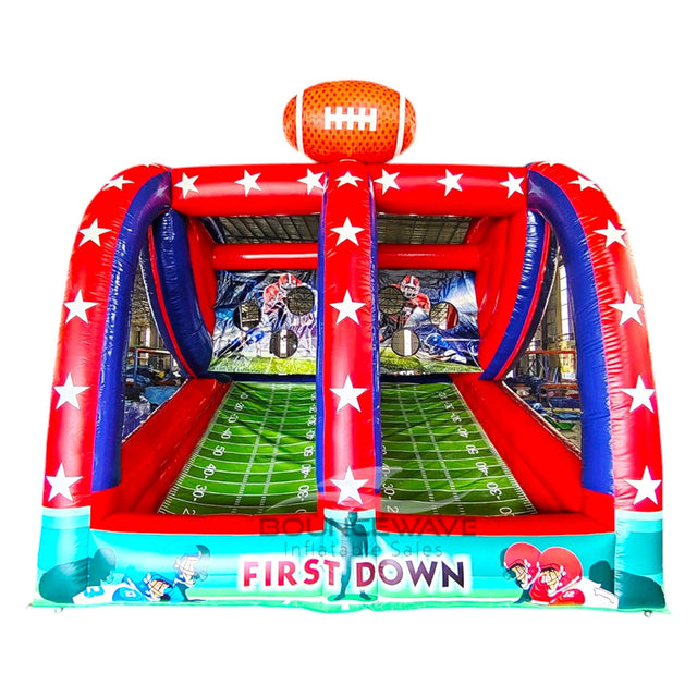 Football Toss Commercial Interactive Inflatable Game - BounceWave Inflatable Sales