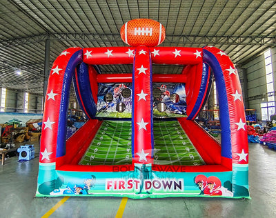 Football Toss Commercial Interactive Inflatable Game - BounceWave Inflatable Sales