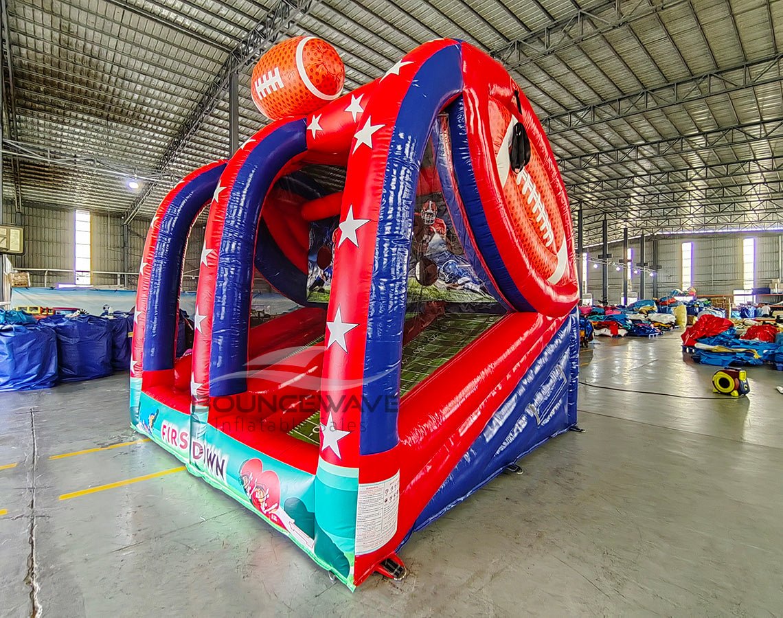Football Toss Commercial Interactive Inflatable Game - BounceWave Inflatable Sales