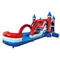 Freedom Fury Splash & Save Bounce House with Dual Lane Slide (Wet/Dry)
