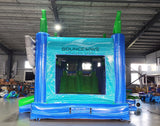 GameFly Dual Lane Bounce House with Slide Combo (Wet/Dry) - BounceWave Inflatable Sales