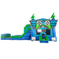 GameFly Dual Lane Bounce House with Slide Combo (Wet/Dry)