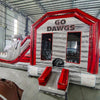 Go Dawgs Dual Lane Bounce House with Slide (Wet/Dry) - BounceWave Inflatable Sales