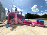 Grand Royal Castle Dual Lane Bounce House with Slide (Wet/Dry) - BounceWave Inflatable Sales