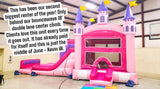 Grand Royal Castle Dual Lane Bounce House with Slide (Wet/Dry) - BounceWave Inflatable Sales