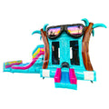 Island Flow Dual Lane Bounce House with Slide (Wet/Dry)