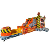 KidStruction Dual Lane Commercial Inflatable Combo - BounceWave Inflatable Sales