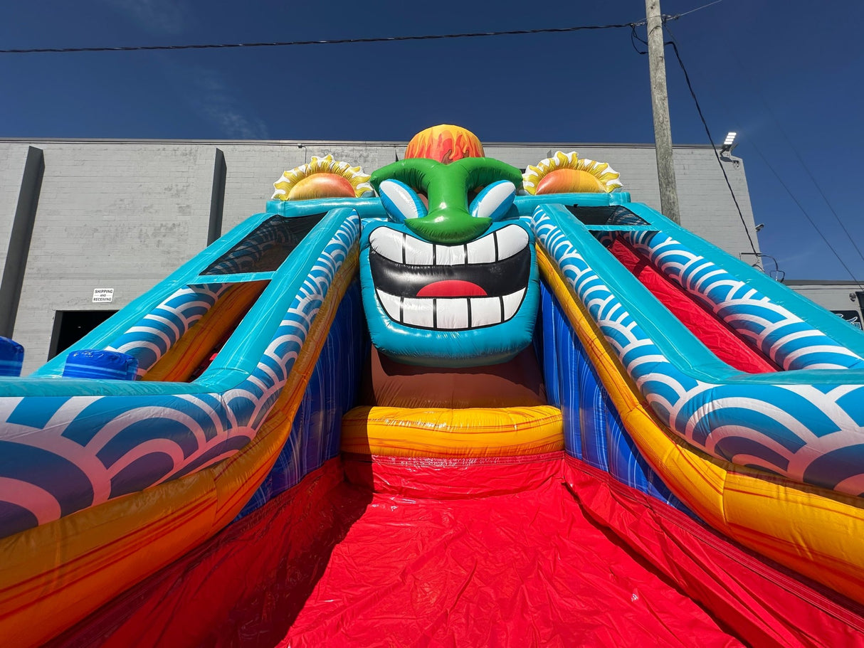Kona Falls Lagoon Commercial Inflatable Water Slide - BounceWave Inflatable Sales