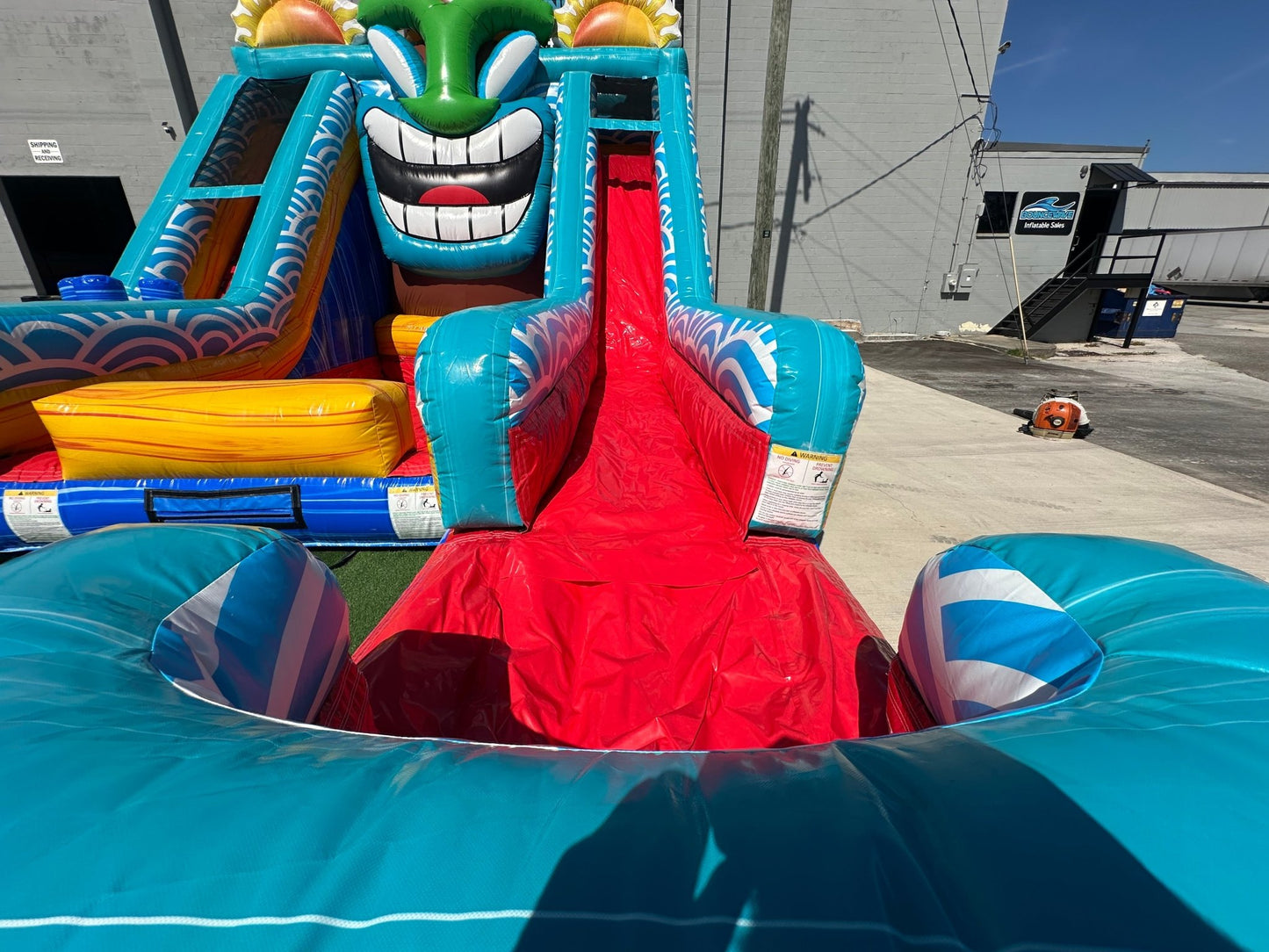 Kona Falls Lagoon Commercial Inflatable Water Slide - BounceWave Inflatable Sales