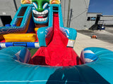 Kona Falls Lagoon Commercial Inflatable Water Slide - BounceWave Inflatable Sales