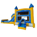 Lava Falls Dual Lane Bounce House with Slide (Wet/Dry)