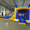 Lava Falls Splash & Save Dual Lane Inflatable Combo (Wet/Dry) - BounceWave Inflatable Sales