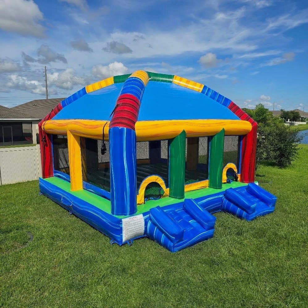 Marble Mega Dome Bounce House - BounceWave Inflatable Sales