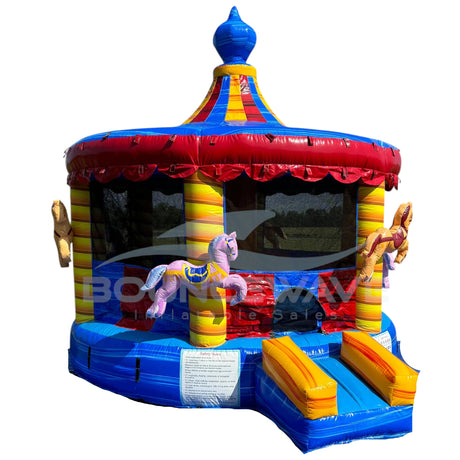Marquee Carousel Bounce House – Commercial Inflatable - BounceWave Inflatable Sales