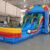Mega Dome Dual Lane Commercial Inflatable Combo (Wet/Dry) - BounceWave Inflatable Sales